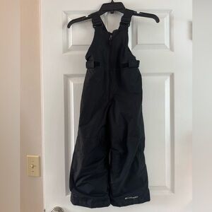 Kids Columbia Snow Ski Pants XXS 4/5 Black waterproof Outgrow System snowslope
